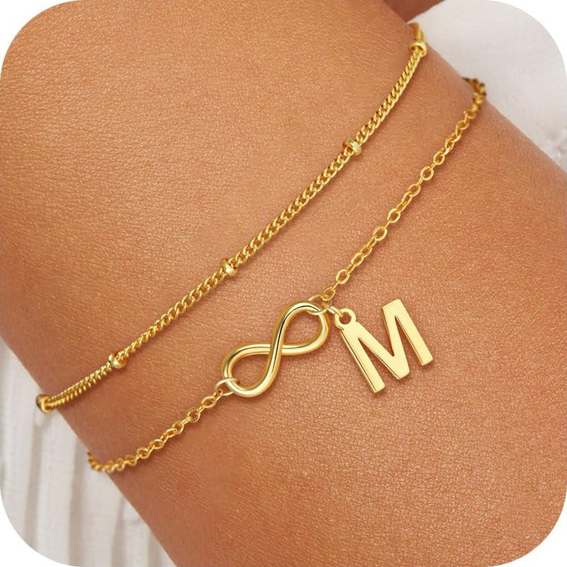 Vergoldetes Edelstahl-Armband mit Doppel-Schicht – Bild 18 | LuxeStyle