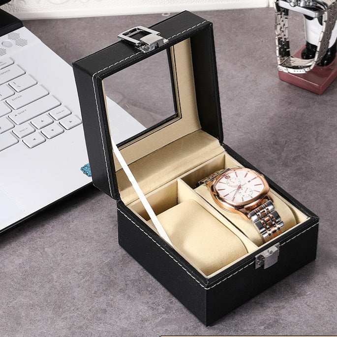 Leinwand-Box für Uhren – 12‑Bit Luxus‑Version mit Schloss – Bild 6 | LuxeStyle