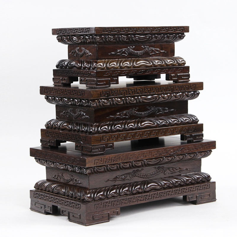 Holzfiguren Lotus Buddha