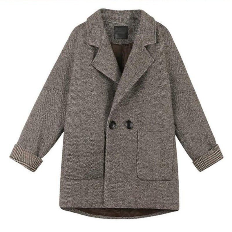 Gepolsterter Blazer aus Wollmischung