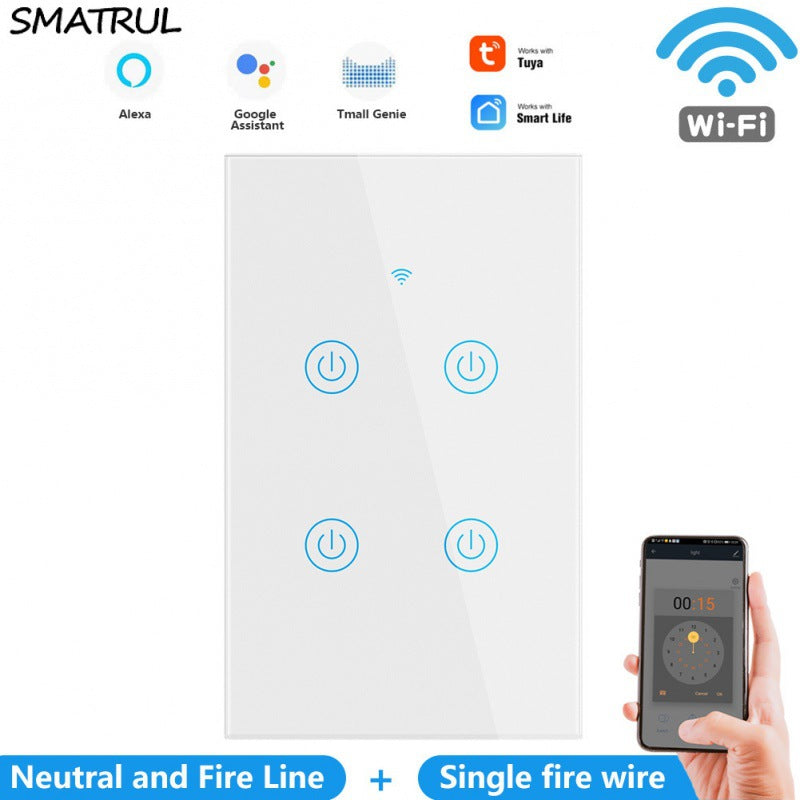 Zero Fire Universal WLAN Touch-Wandschalter – Ansicht 4