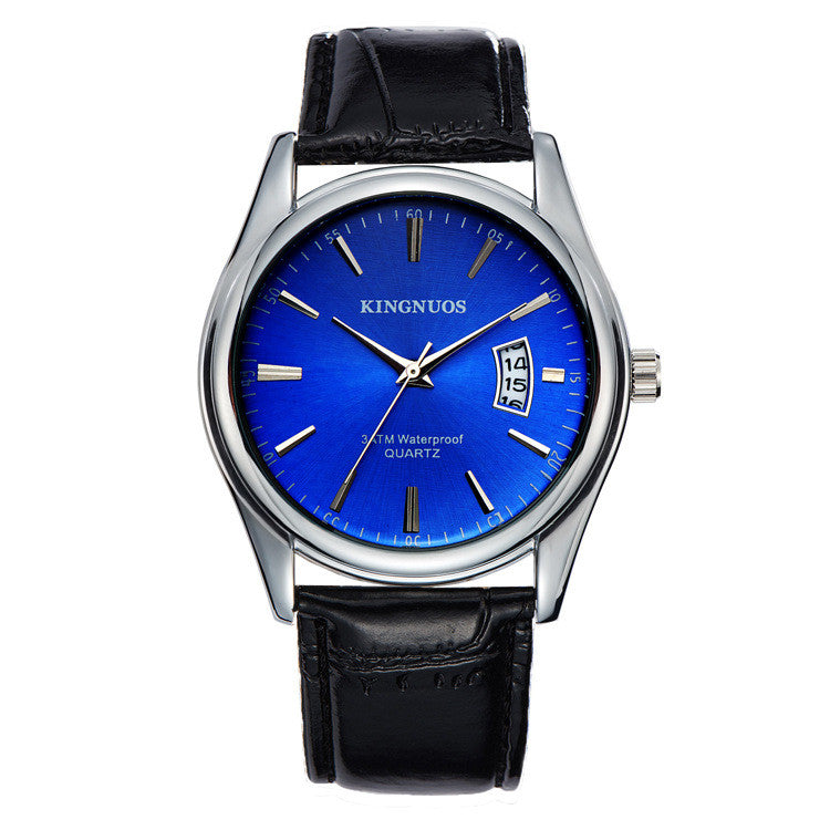 Herrenuhr mit Kalender und Edelstahlarmband – Bild 7 | LuxeStyle