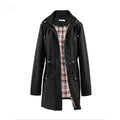 Checkierter Trenchcoat mit wasserabweisender Fütterung – Bild 14 | LuxeStyle