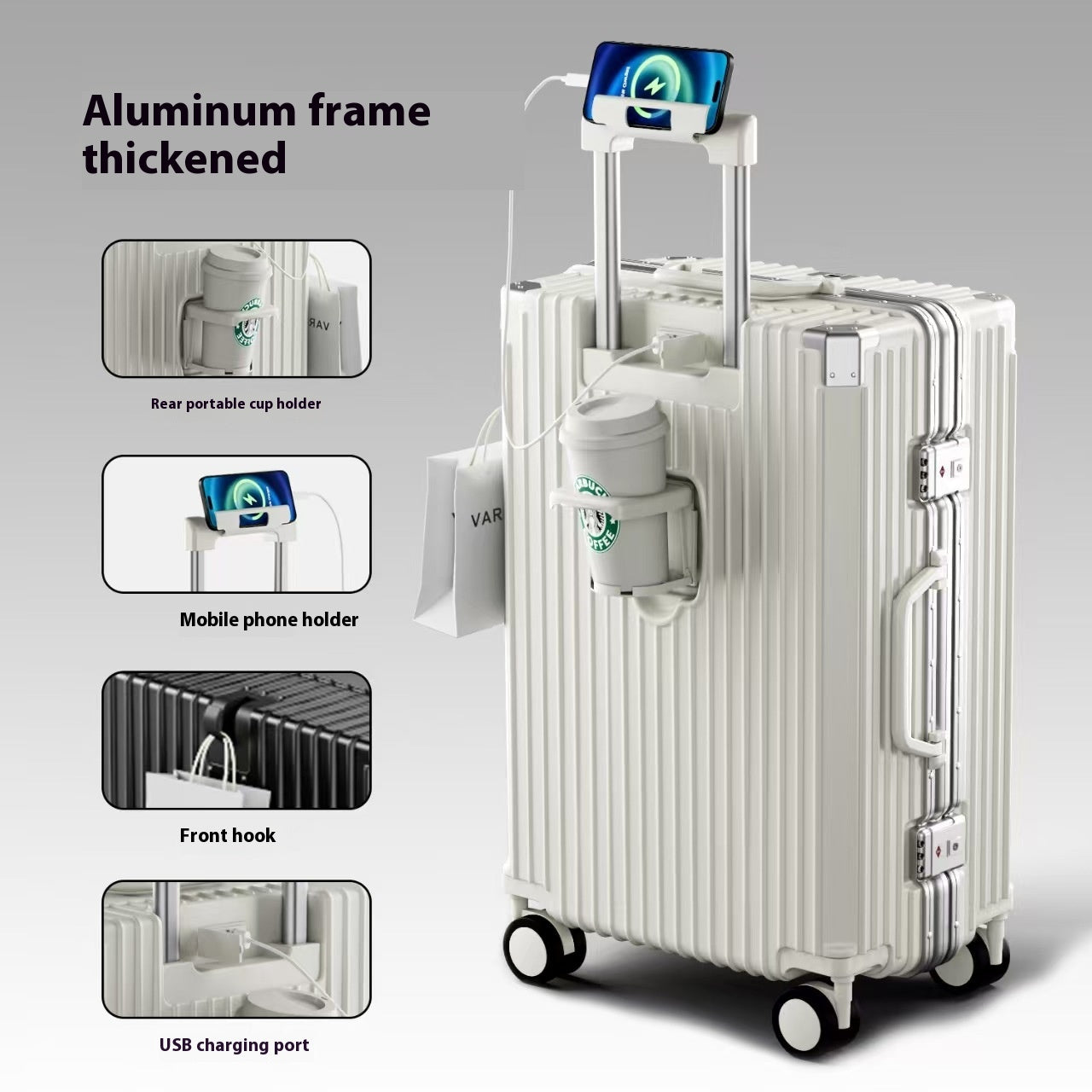 Multifunktionaler Anti-Sturz-Trolley mit verstärktem Fassungsvermögen