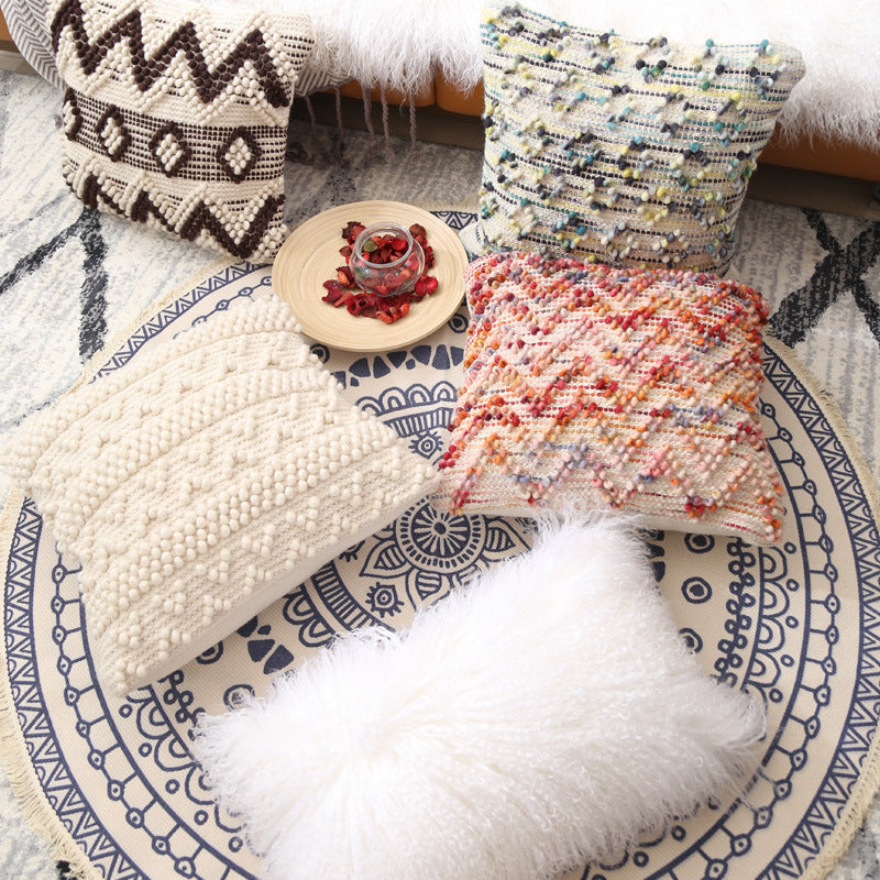 Marokkanisches Ethno-Kissen aus Wolle – Bild 1 | LuxeStyle
