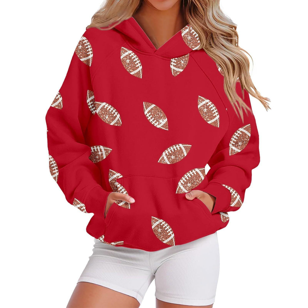 Kapuzen-Sweatshirt mit Baseball-Design