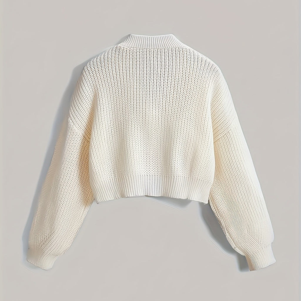 Kurzer Cardigan mit 3D-Schleife