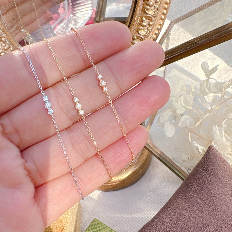 Armband mit drei Diamanten und Wassertropfen – Bild 3 | LuxeStyle
