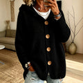 Cardigan mit Kapuze und vier Knöpfen