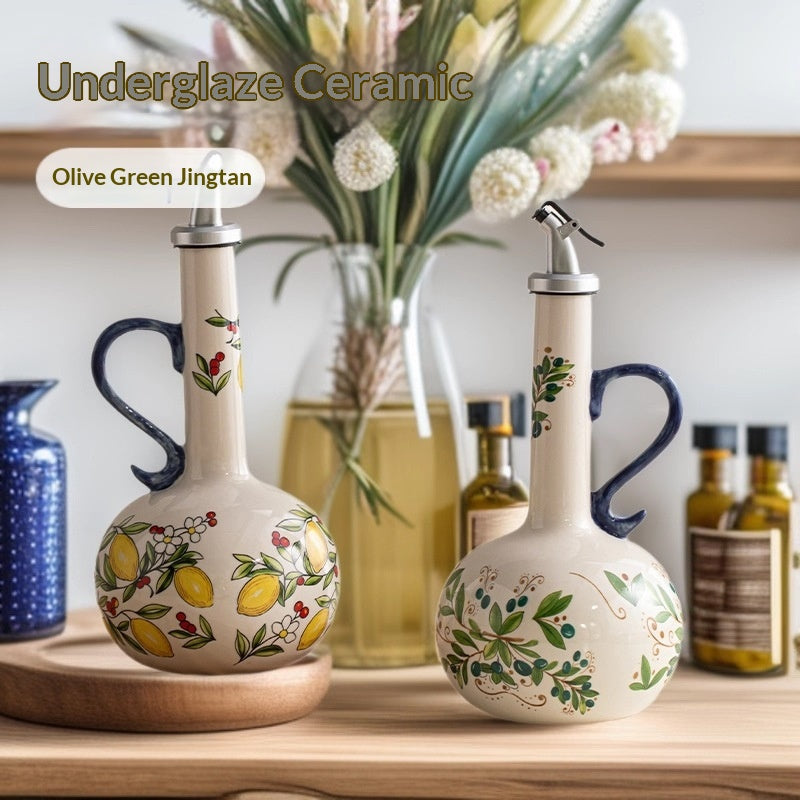 Keramik-Ölflasche Fischform – Bild 3 | LuxeStyle