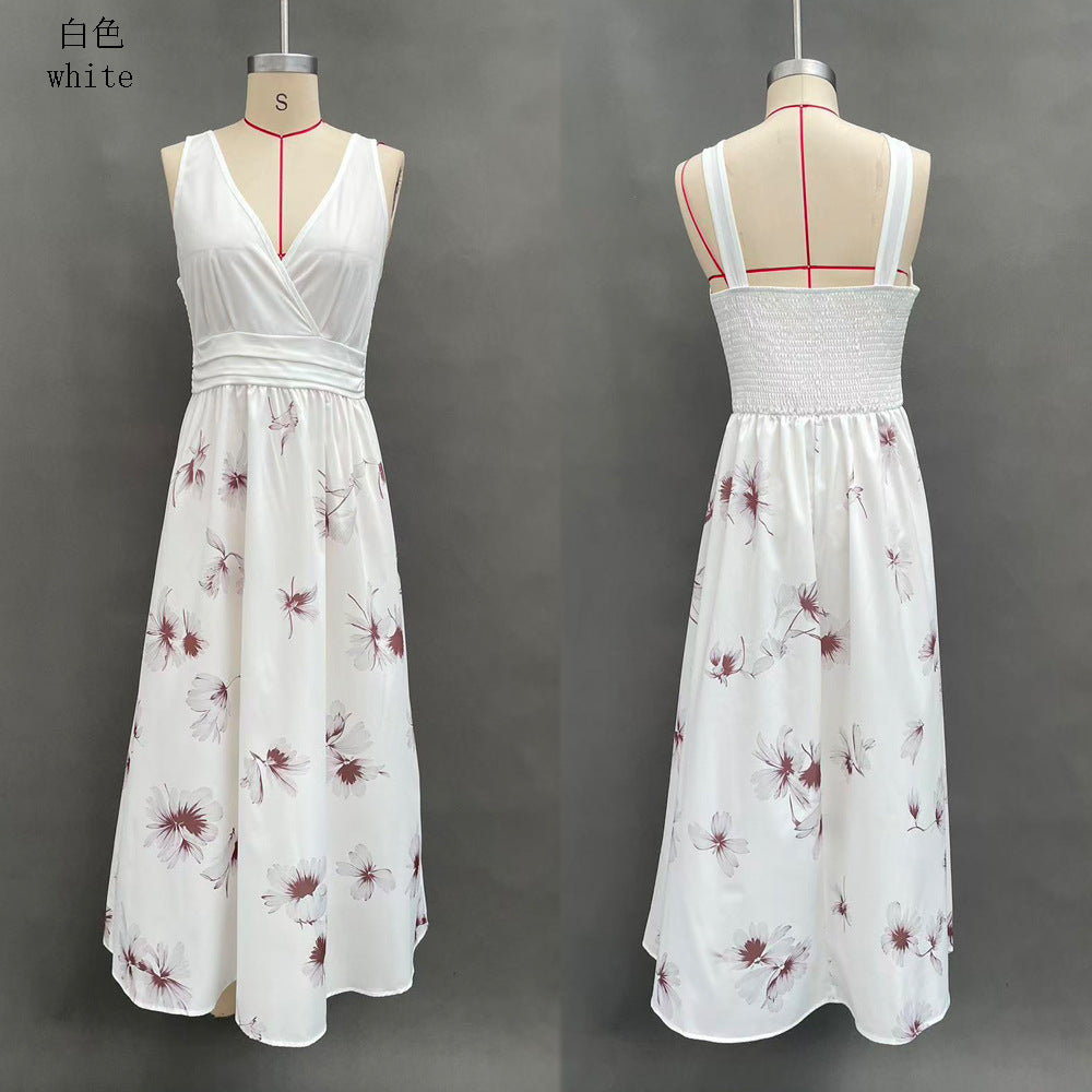 Sommerliches V-Ausschnitt Blumenkleid – Bild 2 | LuxeStyle