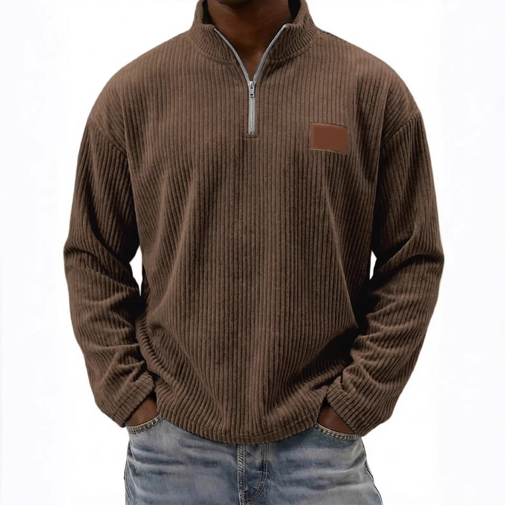 Retro-Cordonpullover mit Stehkragen – Bild 17 | LuxeStyle