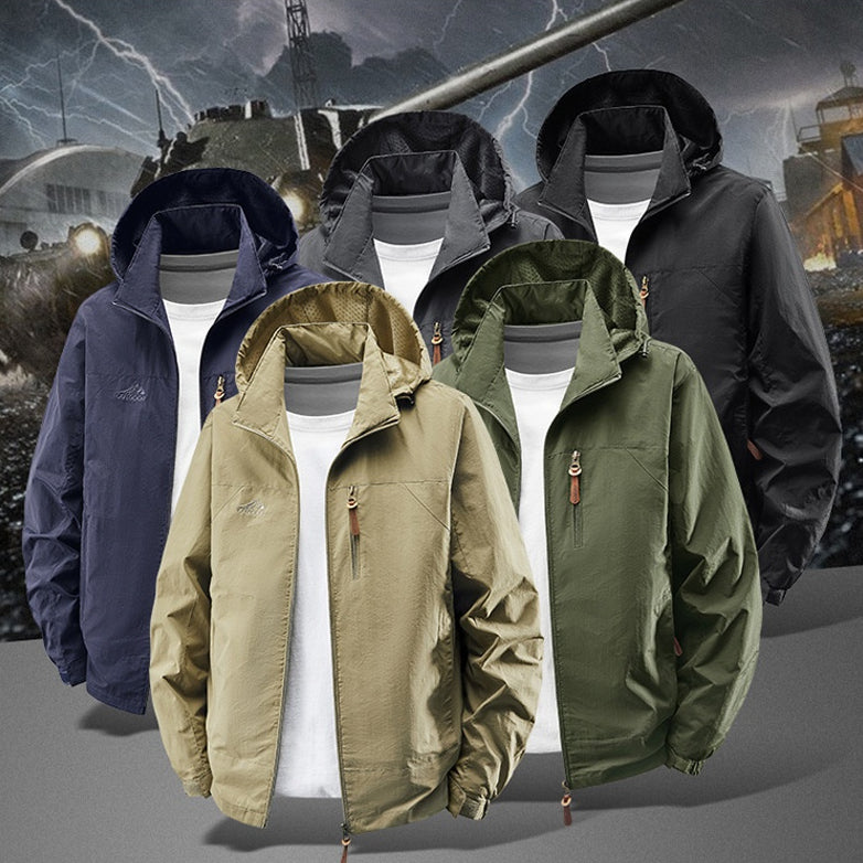 Outdoor-Jacke für Herren mit Kapuze