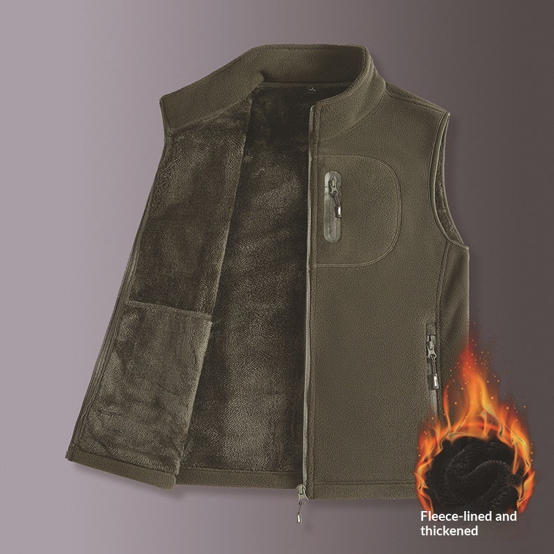Herren Fleece-Weste mit Fütterung