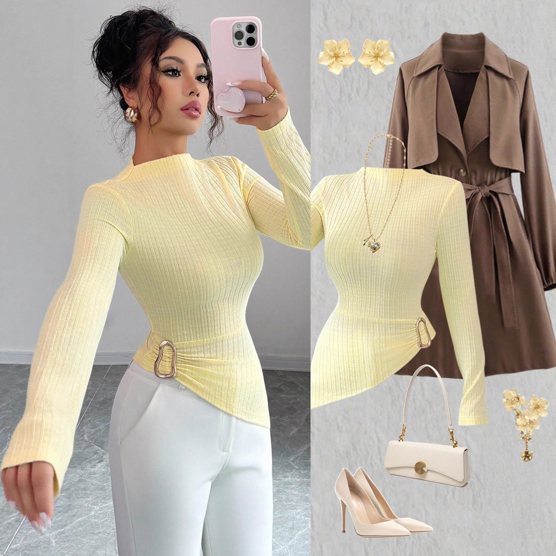 Elegantes Langarm-Top für Herbst/Winter – Ansicht 4