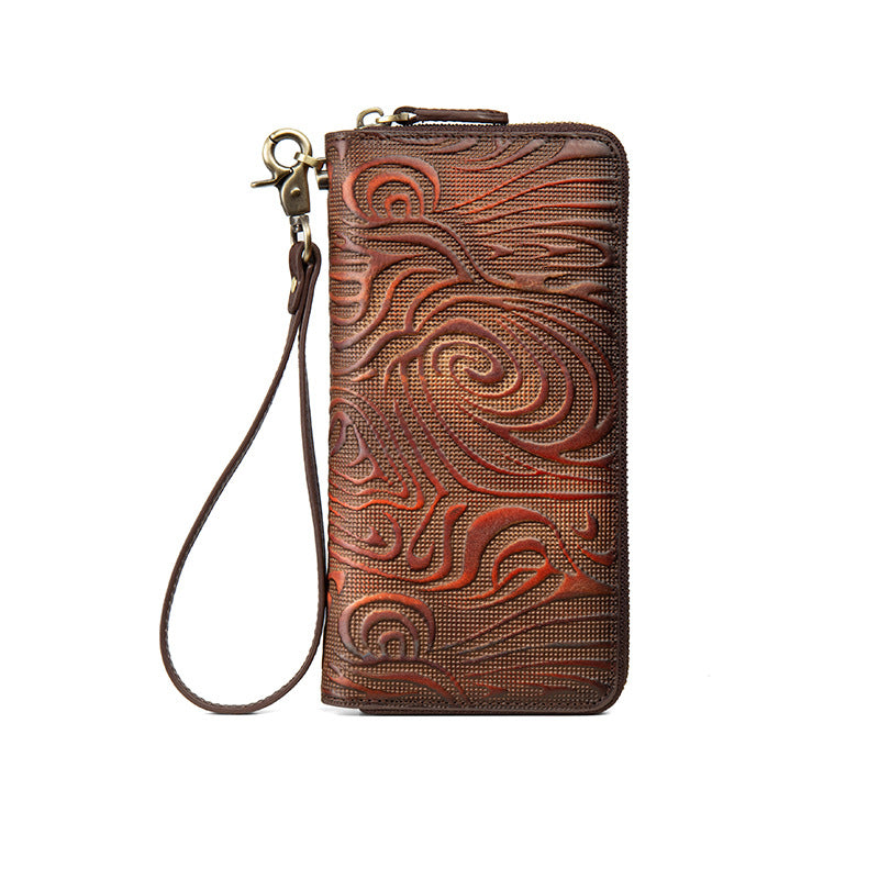 Lange Cowhide Ledergeldbörse – Bild 4 | LuxeStyle