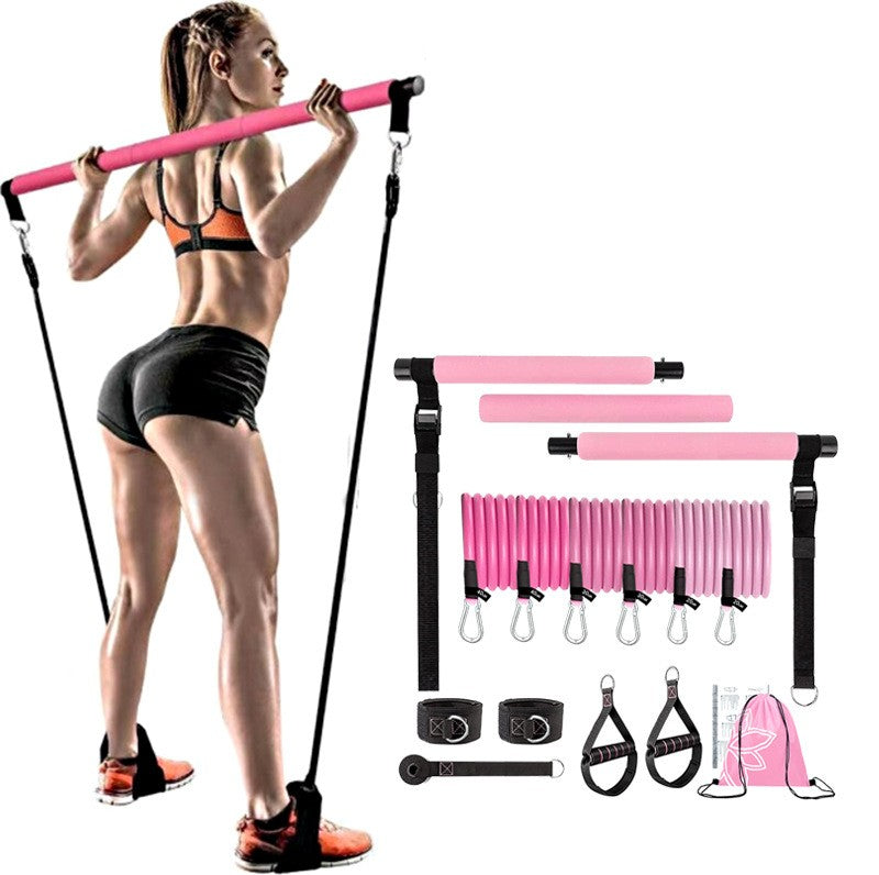 Fitness-Stab Set mit Widerstandsbändern | LuxeStyle