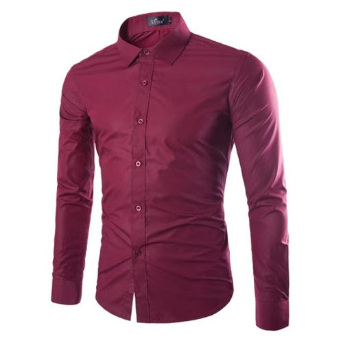 Bügelfreies Langarm-Polohemd für Herren | LuxeStyle
