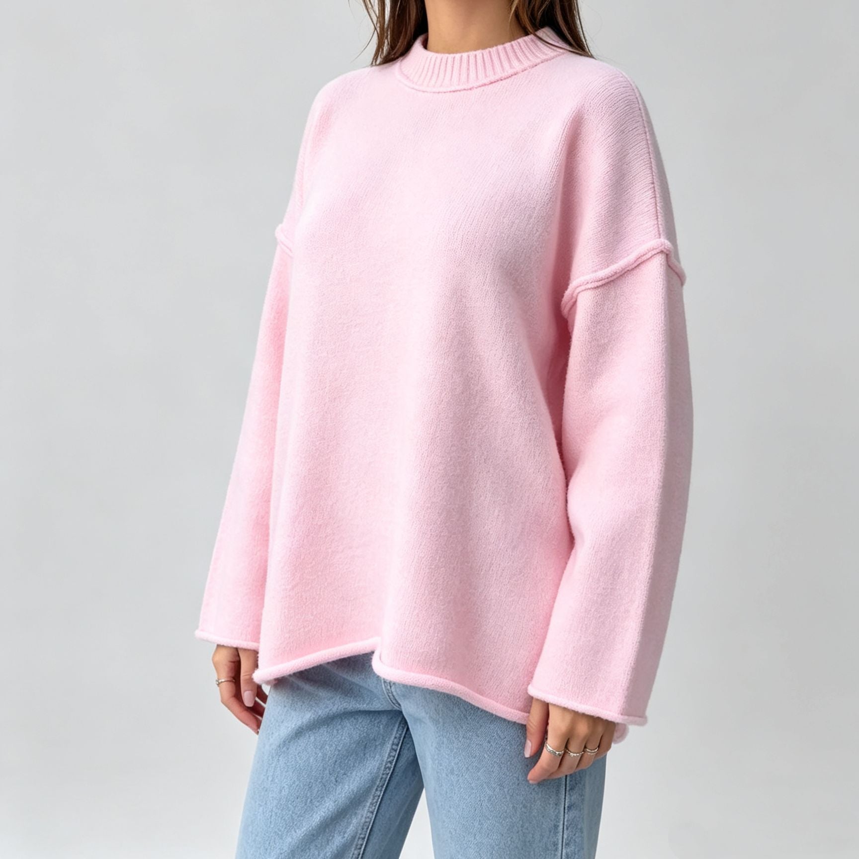 Oversized Strickpullover für Damen