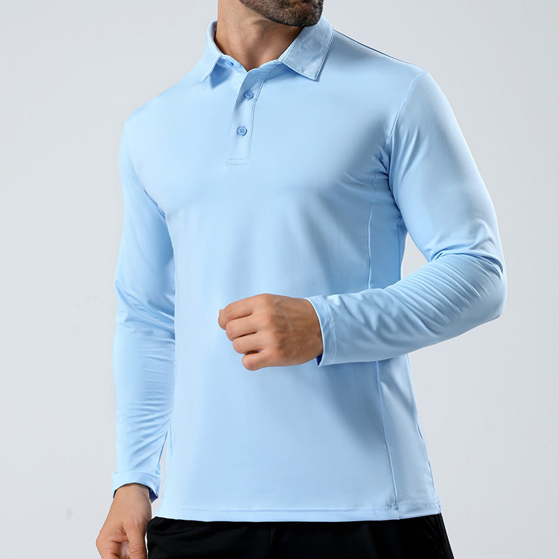 Herren Langarm Polohemd