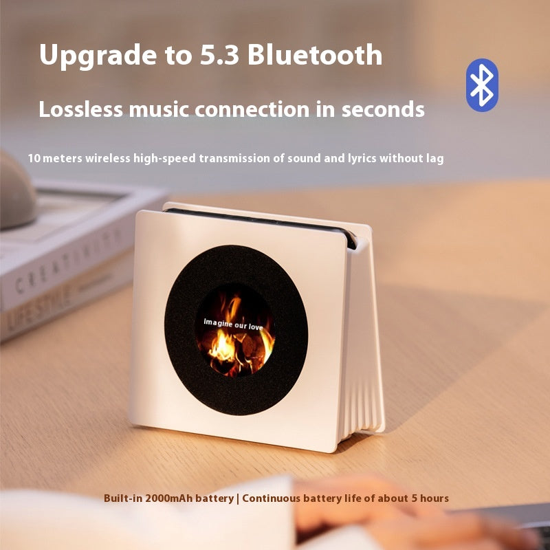 Floating Lyrics Bluetooth Speaker Retro
