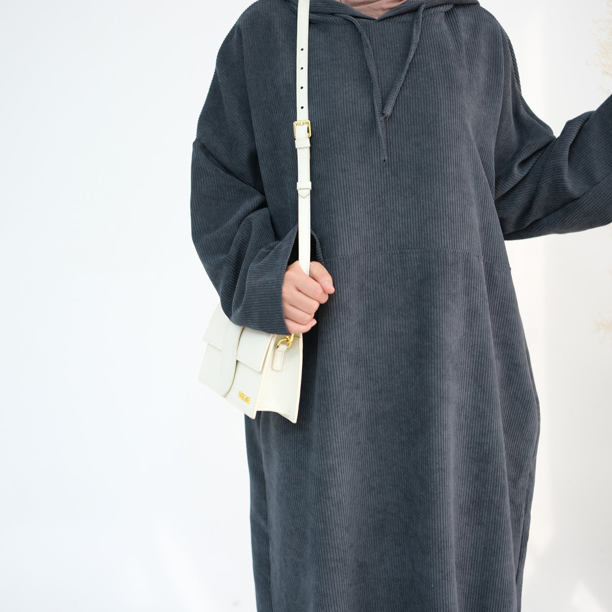 Herbst-Winter A-Linien Kleid mit Druck – Bild 3 | LuxeStyle