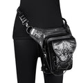 Schwarze Steampunk-Schädelkette Rucksack – Bild 4 | LuxeStyle