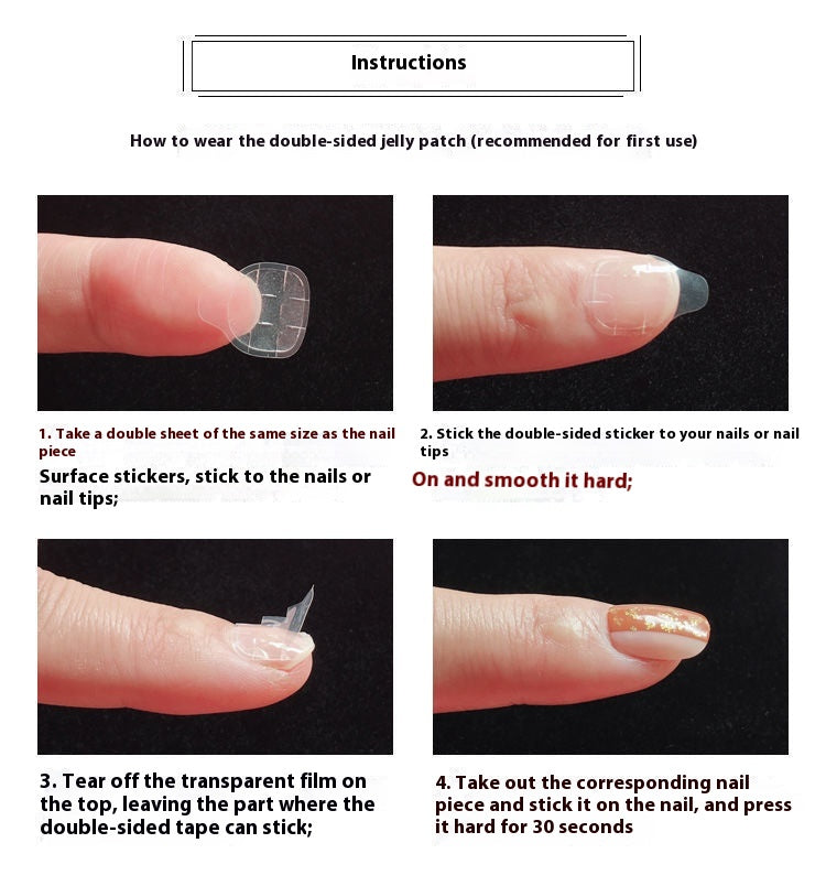 Blush Pleated French – handgemachte Fake Nails | LuxeStyle