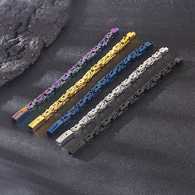 V-förmiges Armband aus Edelstahl – Bild 10 | LuxeStyle