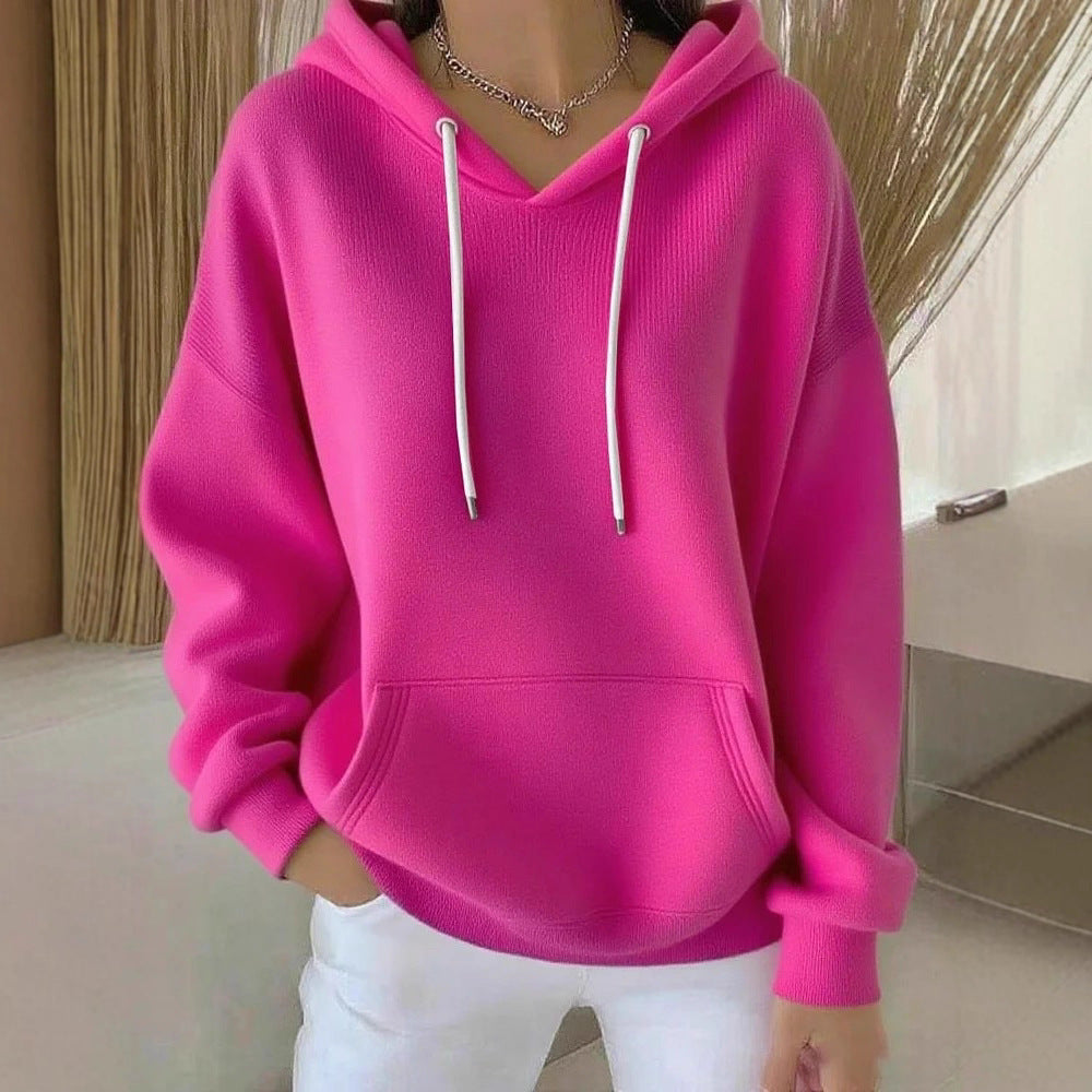 Trendiger Hoodie mit Kapuze und Kordelzug