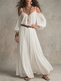 Damen-Kleid mit Falten und Off-Shoulder – Bild 12 | LuxeStyle