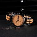S19 Holz-Armbanduhr