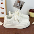 Weisse Plateau-Sneakers für Damen – Bild 1 | LuxeStyle