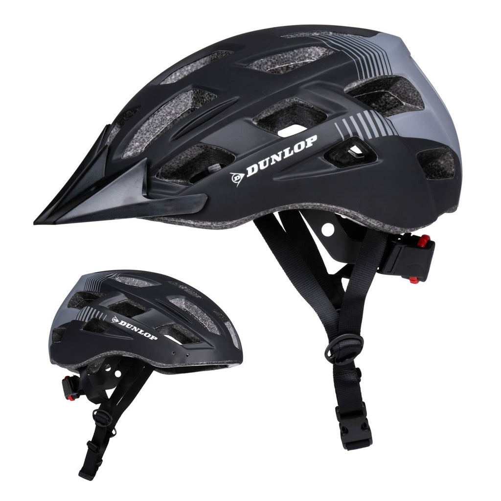 Leichter LED Fahrradhelm Schwarz – Sicher & gut sichtbar