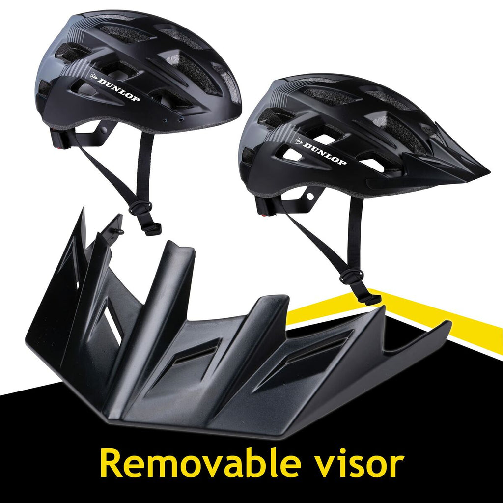 Leichter LED Fahrradhelm Schwarz – Sicher & gut sichtbar – Ansicht 4