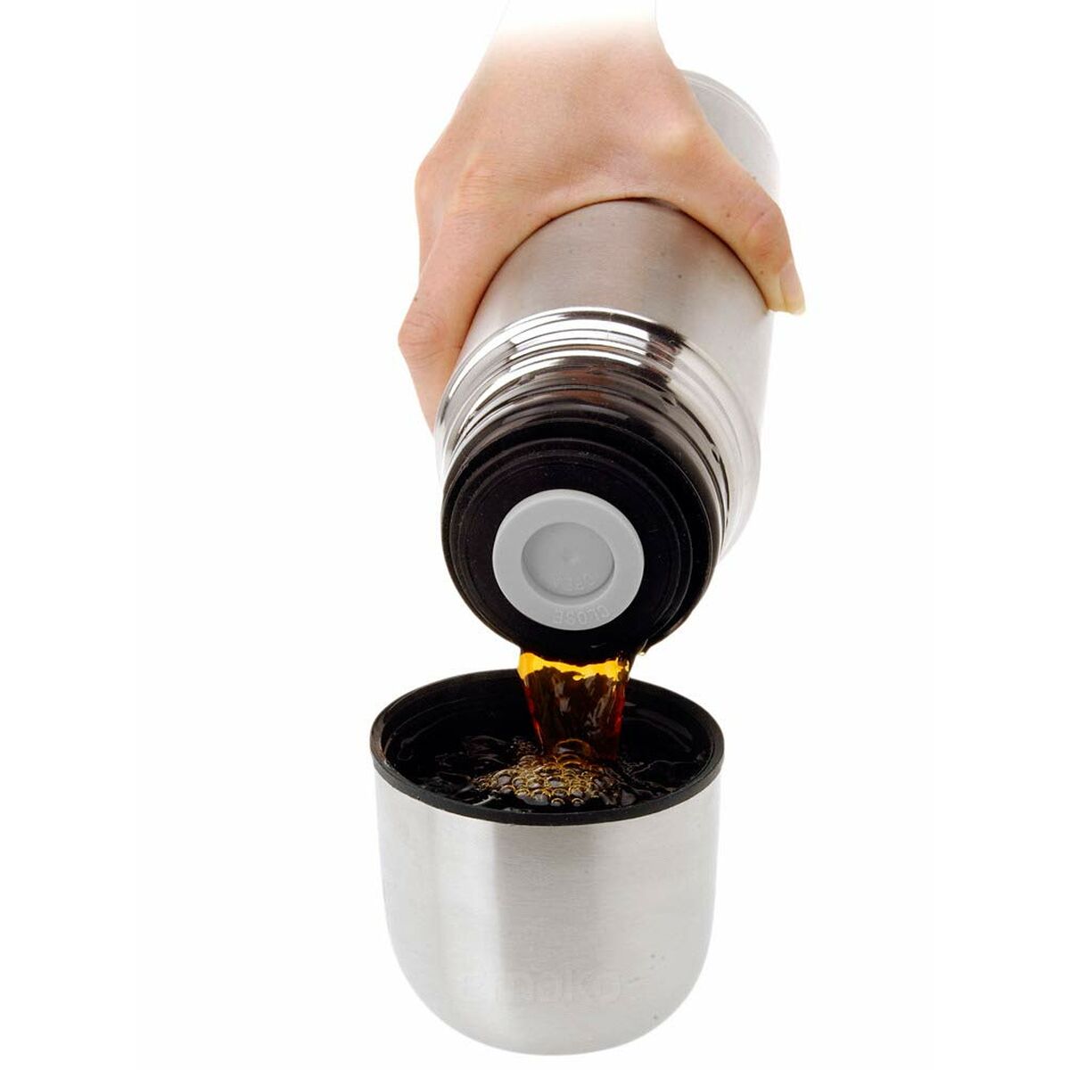 Thermoskanne mit Spenderkappe Excellent Houseware 170700020 Edelstahl