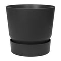 Blumentopf Elho Greenville Schwarz Kunststoff rund kreisförmig Ø 40 cm