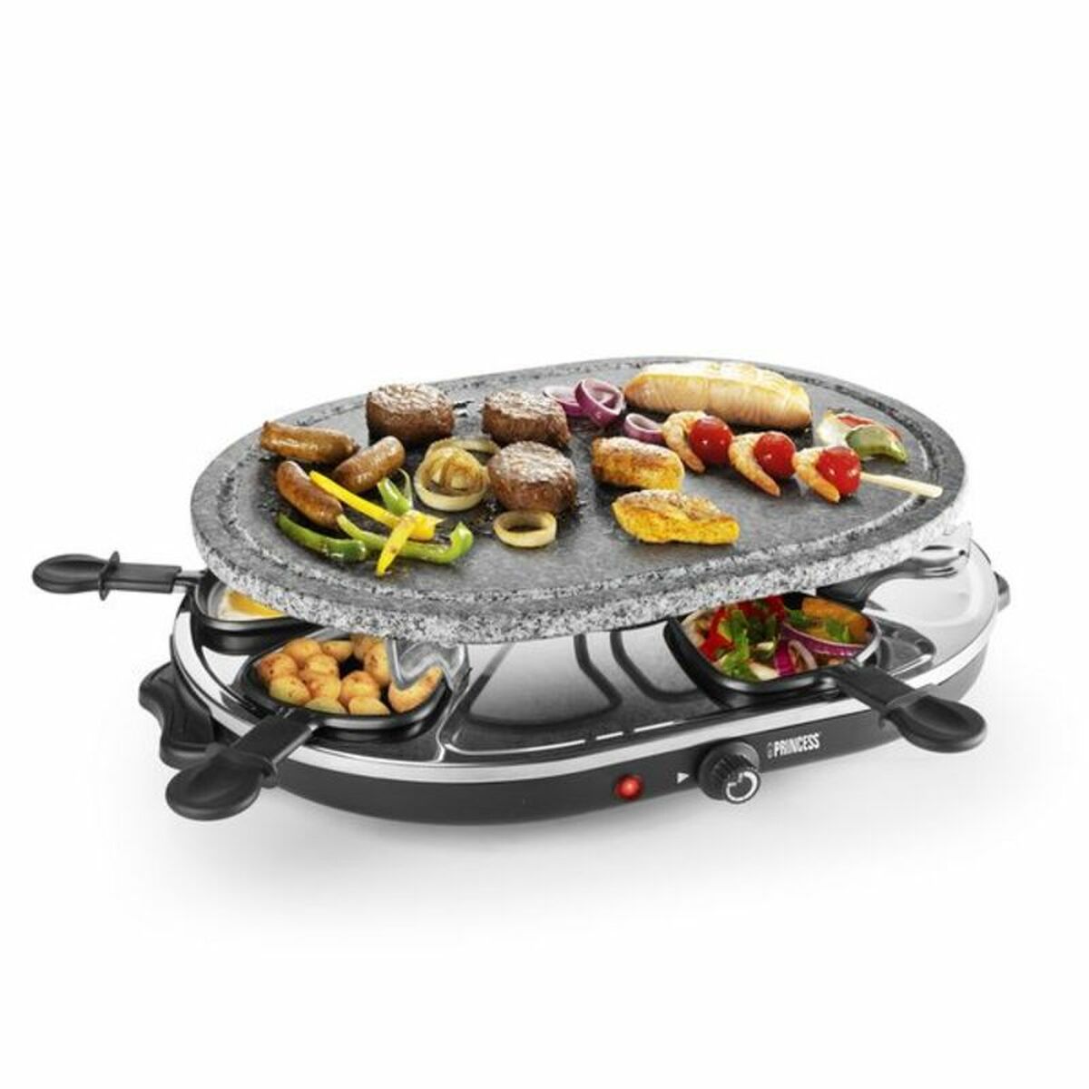 Raclette-Party: Stein-Tischgrill für gesellige Runden