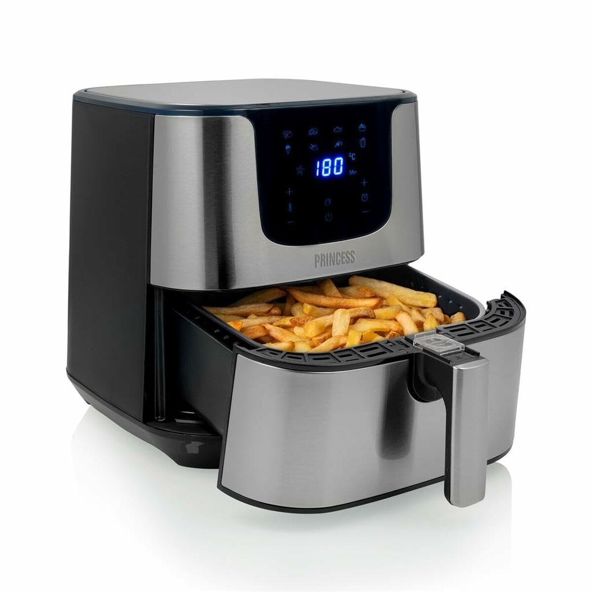 Heißluftfritteuse Princess 01. .01.750 1700 W 5,5 L Silberfarben