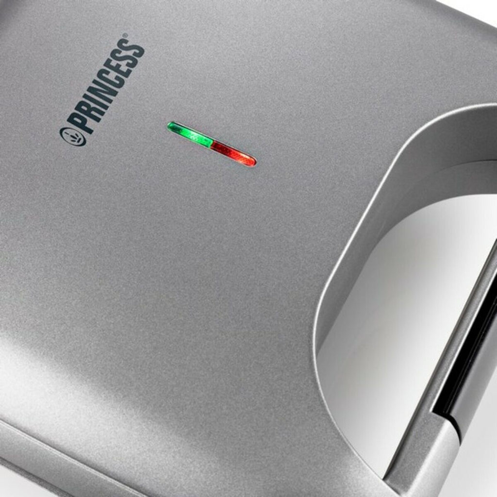 Sandwichtoaster Princess 01. .01.001 Schwarz Silberfarben 750 W