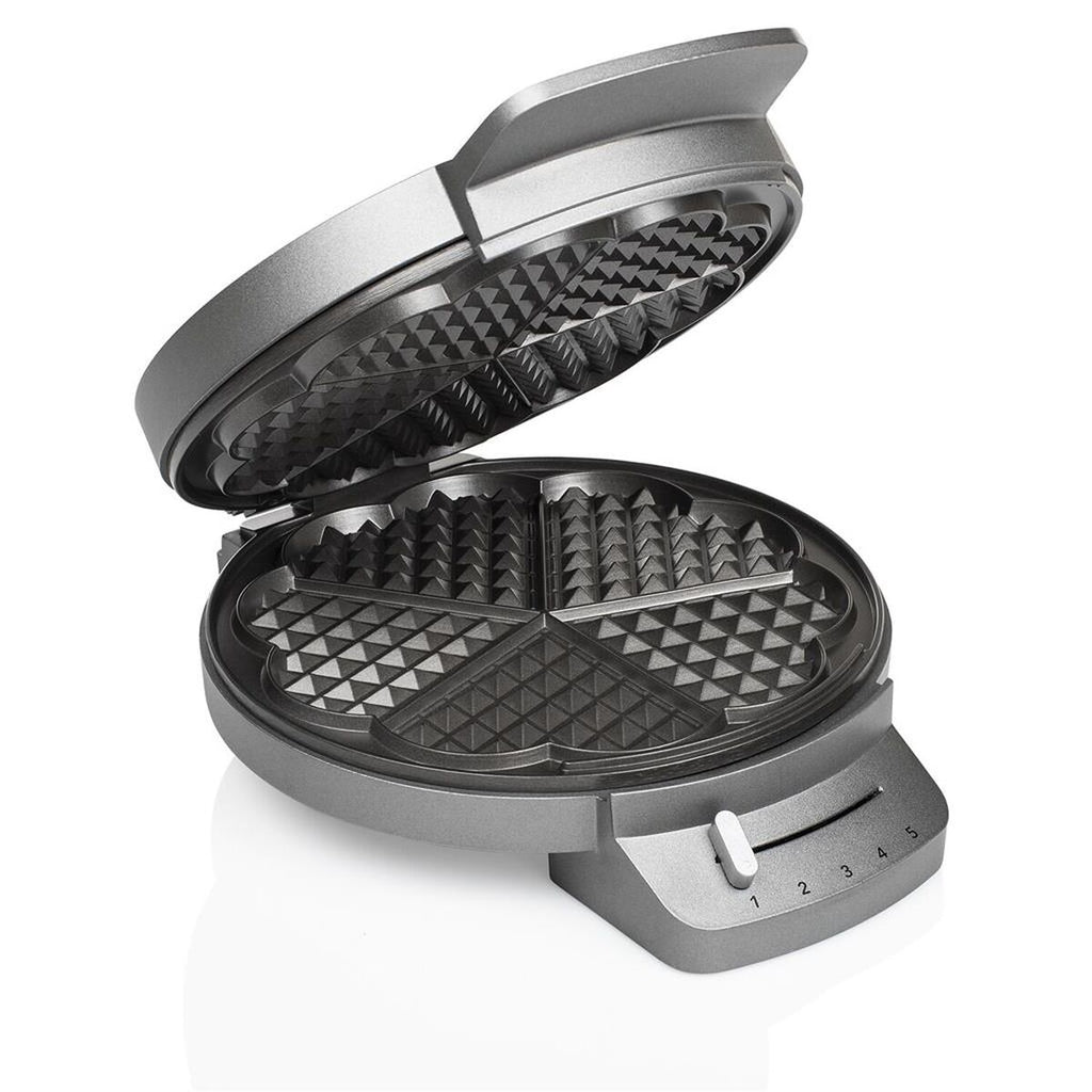 Waffeleisen Princess Princess 1200 W Schwarz Silberfarben Stahl