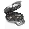 Waffeleisen Princess Princess 1200 W Schwarz Silberfarben Stahl