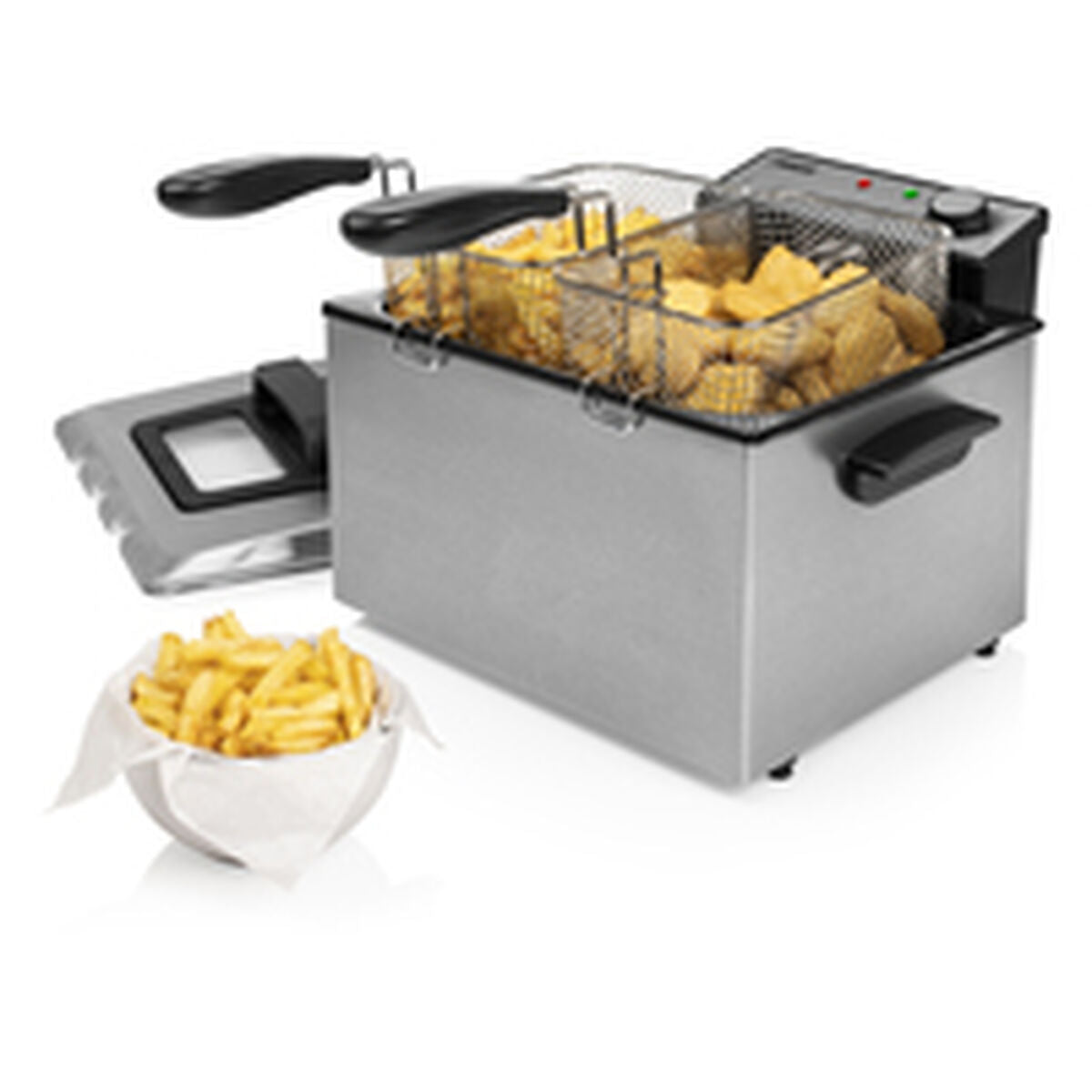 Fritteuse Princess 01. .01.001FREIDORA Grau Silberfarben 5 L
