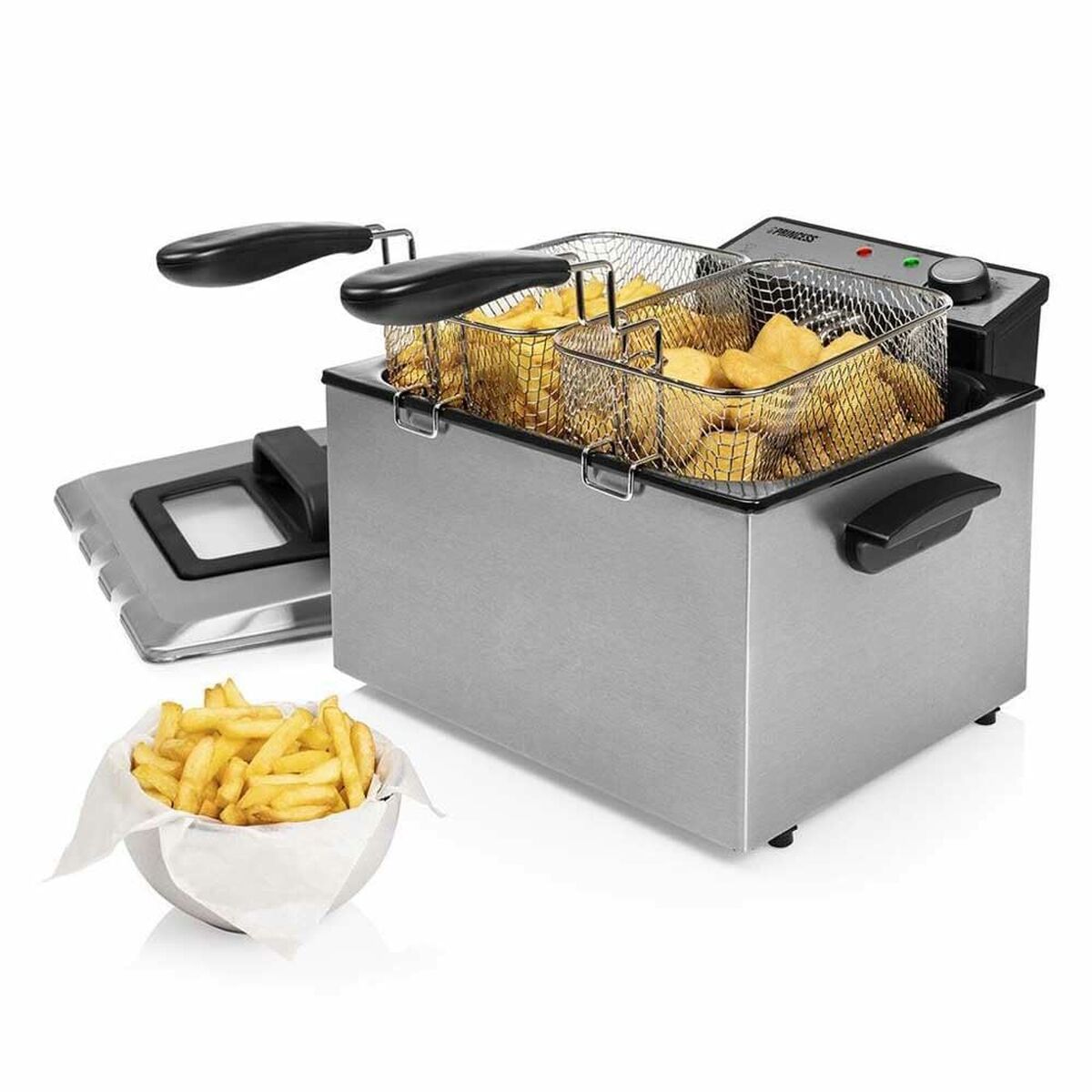 Fritteuse Princess 01. .01.001FREIDORA Grau Silberfarben 5 L