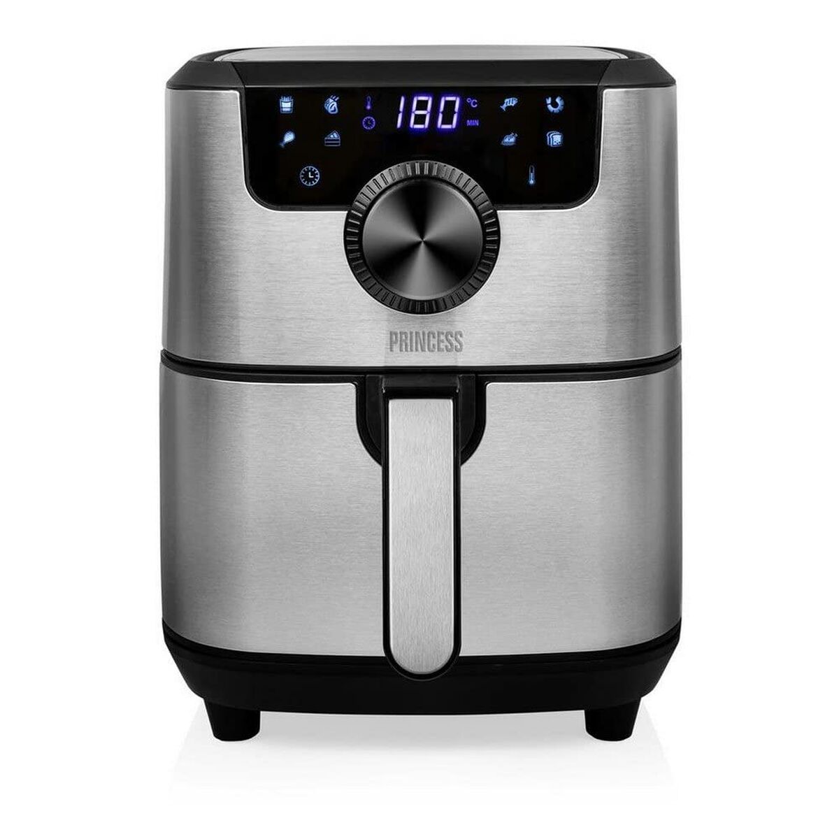Heißluftfritteuse Princess 01. .01.001 1500 W Schwarz Silberfarben 4,5