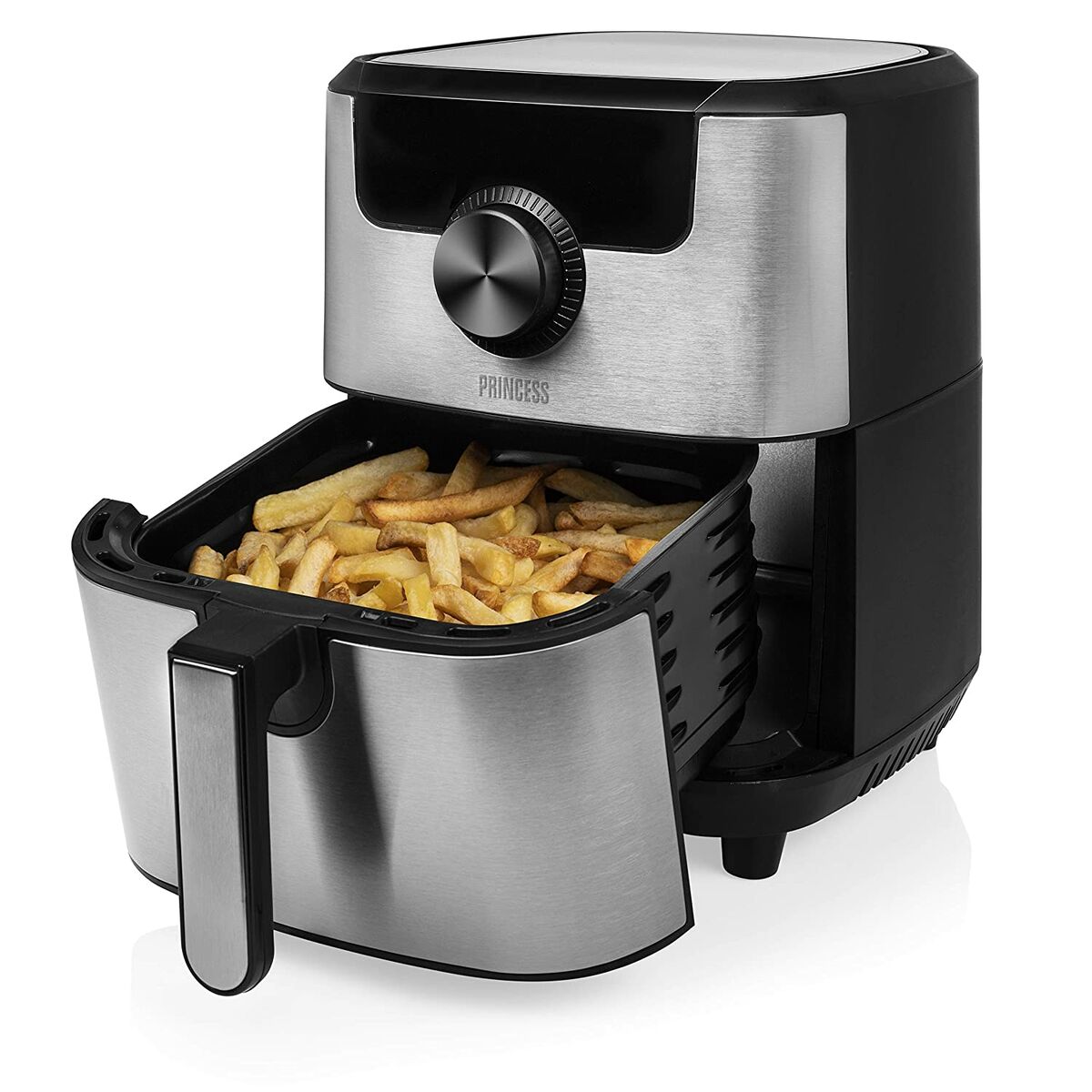 Heißluftfritteuse Princess 01. .01.001 1500 W Schwarz Silberfarben 4,5