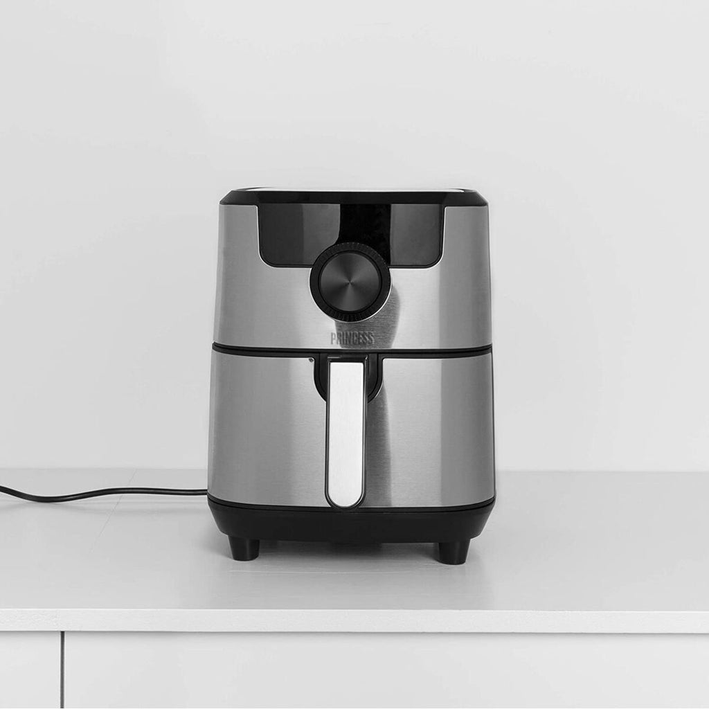 Heißluftfritteuse Princess 01. .01.001 1500 W Schwarz Silberfarben 4,5