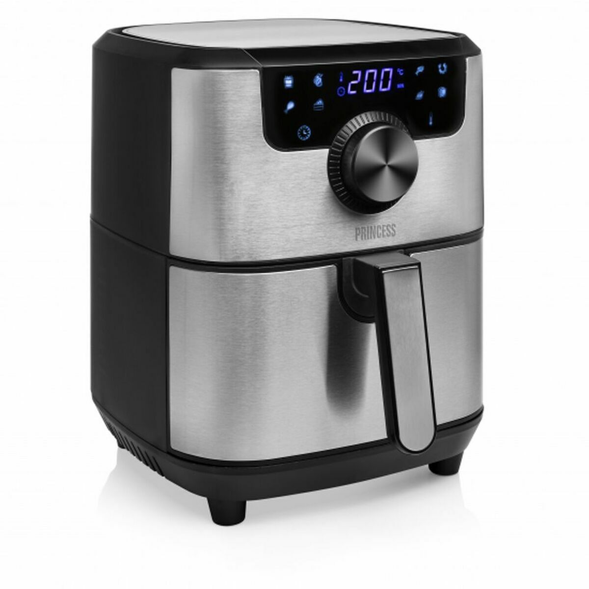 Heißluftfritteuse Princess 01. .01.001 1500 W Schwarz Silberfarben 4,5