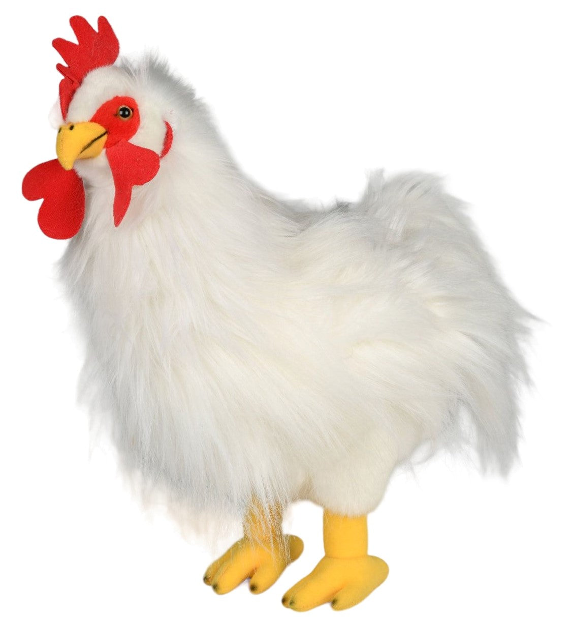 Weisser Plüschhahn