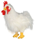 Weisser Plüschhahn